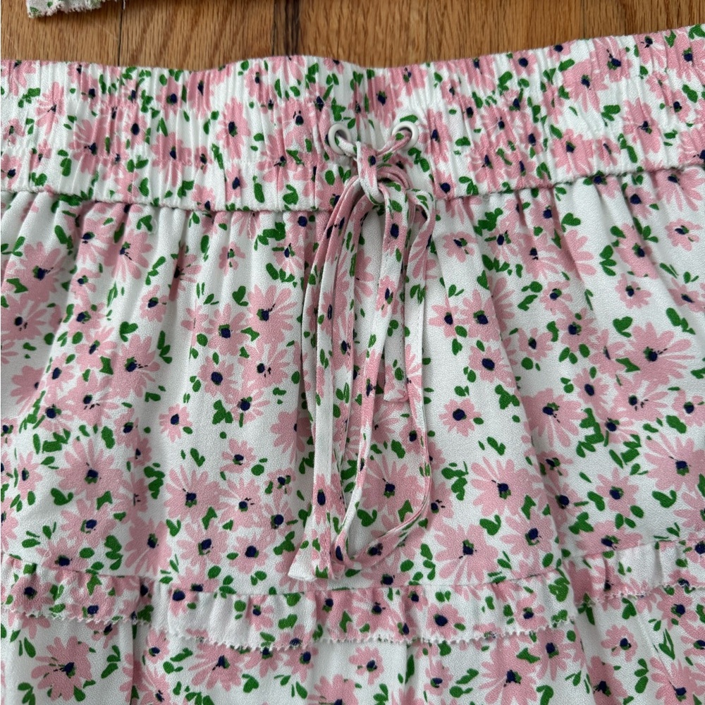 Alice + Olivia Pink and Green Floral top and skirt set - Picture 2 of 13